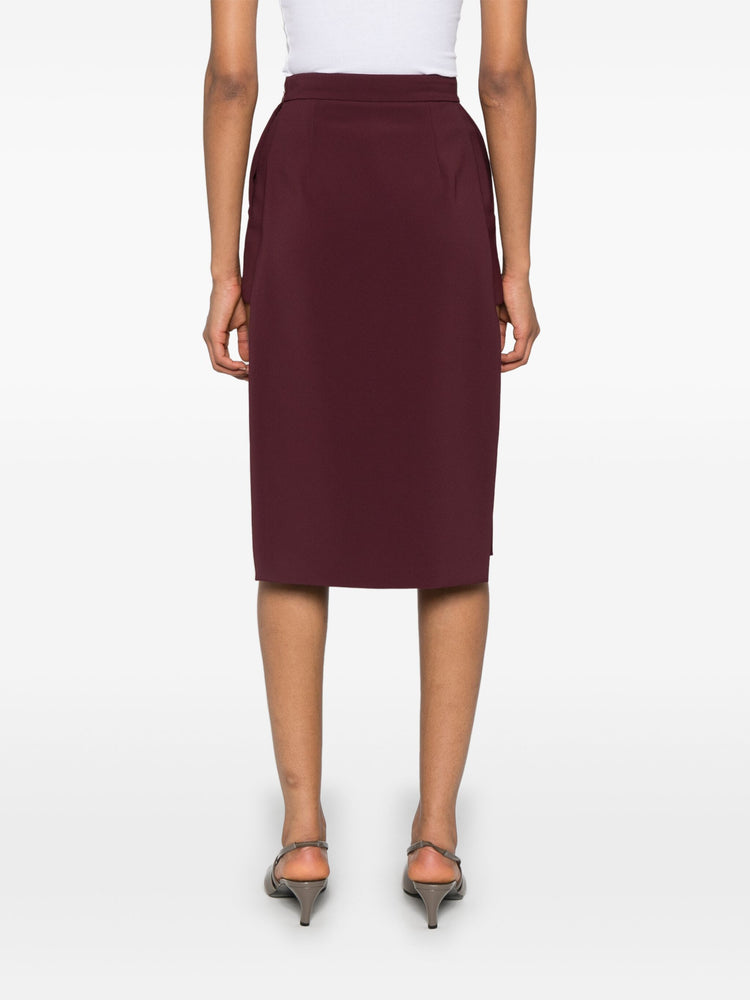 asymmetric midi skirt