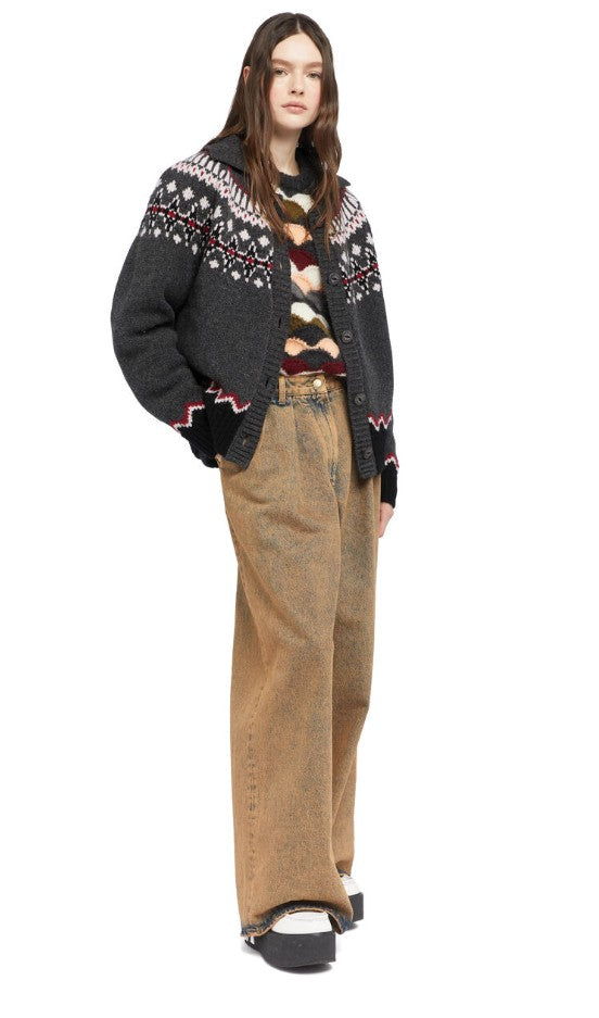 SWEET WINTER JACKET OLIVA/MULTICOLOR