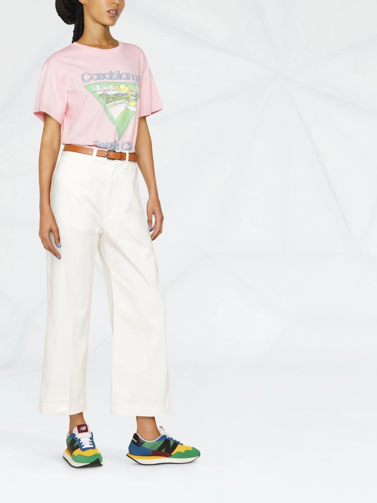 cropped flared trousers