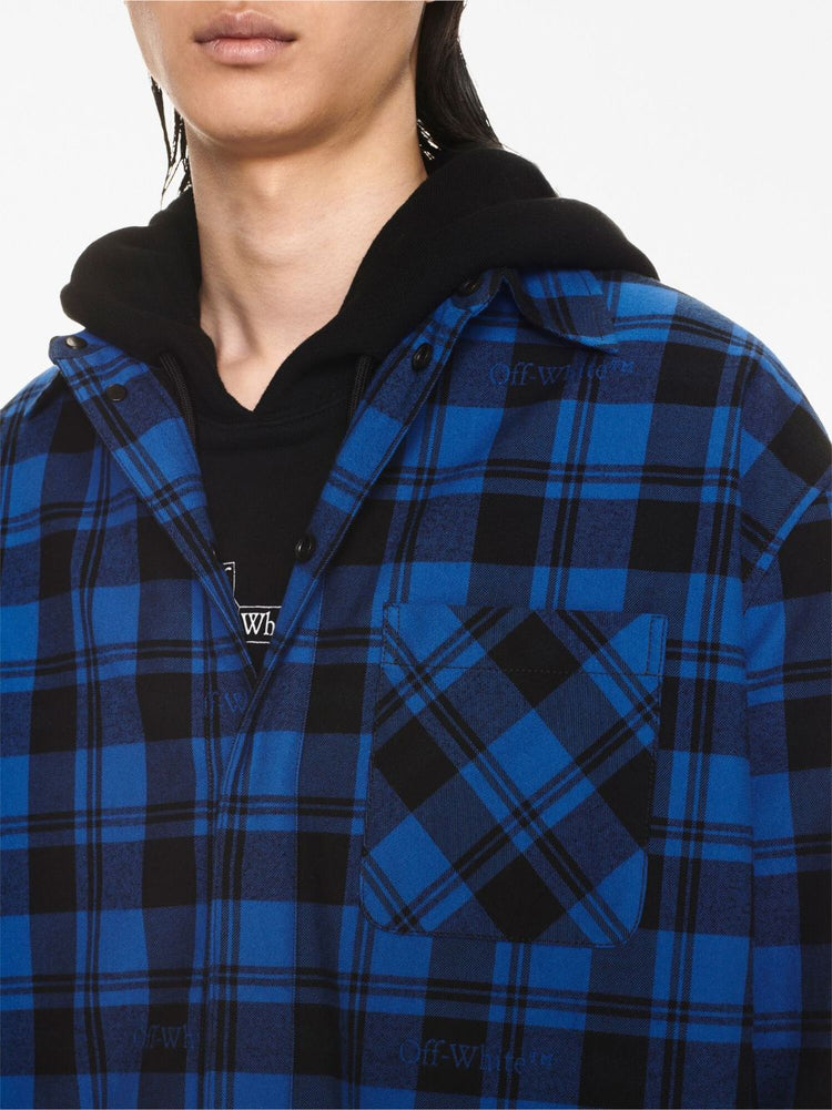 OFF-WHITE checked flannel shirt