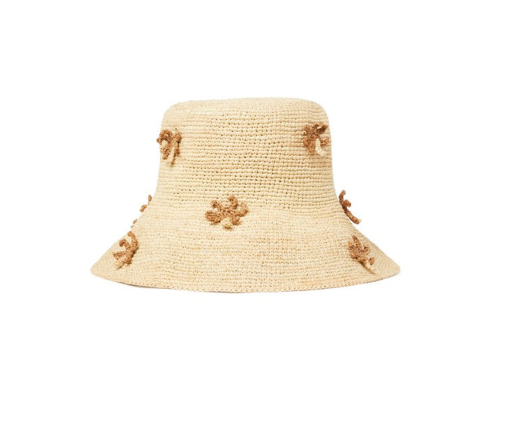 SHADOW OF THE PALM RAFFIA HAT BROWN  BRO