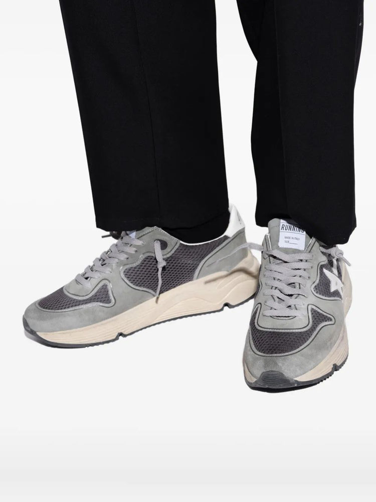 RUNNING NET UPPER SUEDE TOE AND SPUR LEATHER STAR AND HEEL