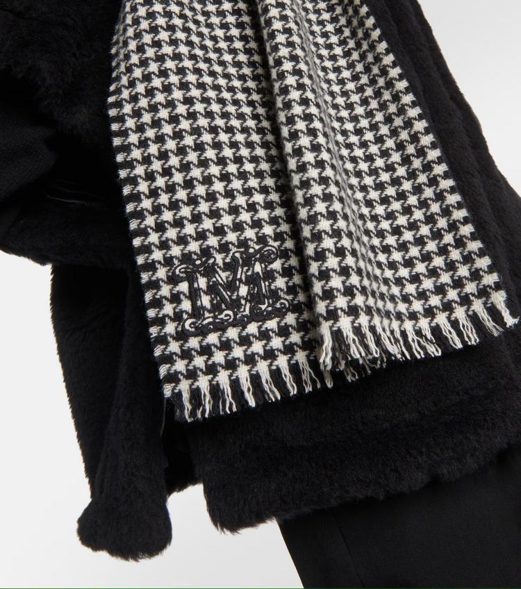 Stola houndstooth cashmere stole