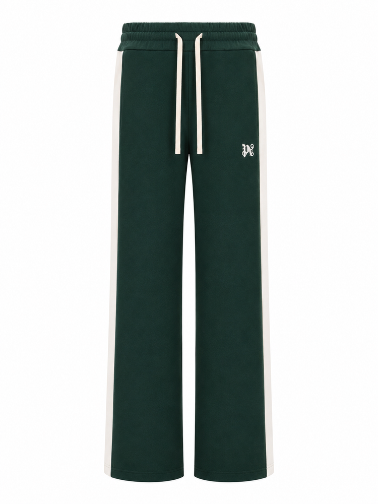 MONOGRAM COLORBLOCK SWEATPANT DARK GREEN