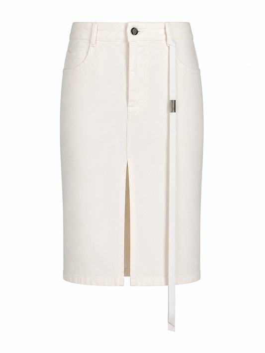 VIDA 5-POCKETS MID LENGHT SKIRT DENIM