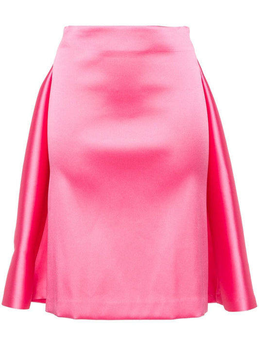 layered detail midi skirt