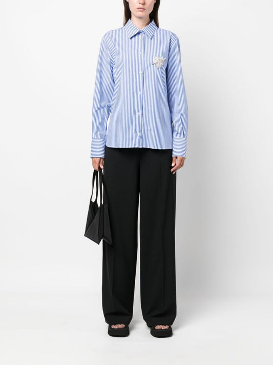 MSGM wide-leg high-waist trousers