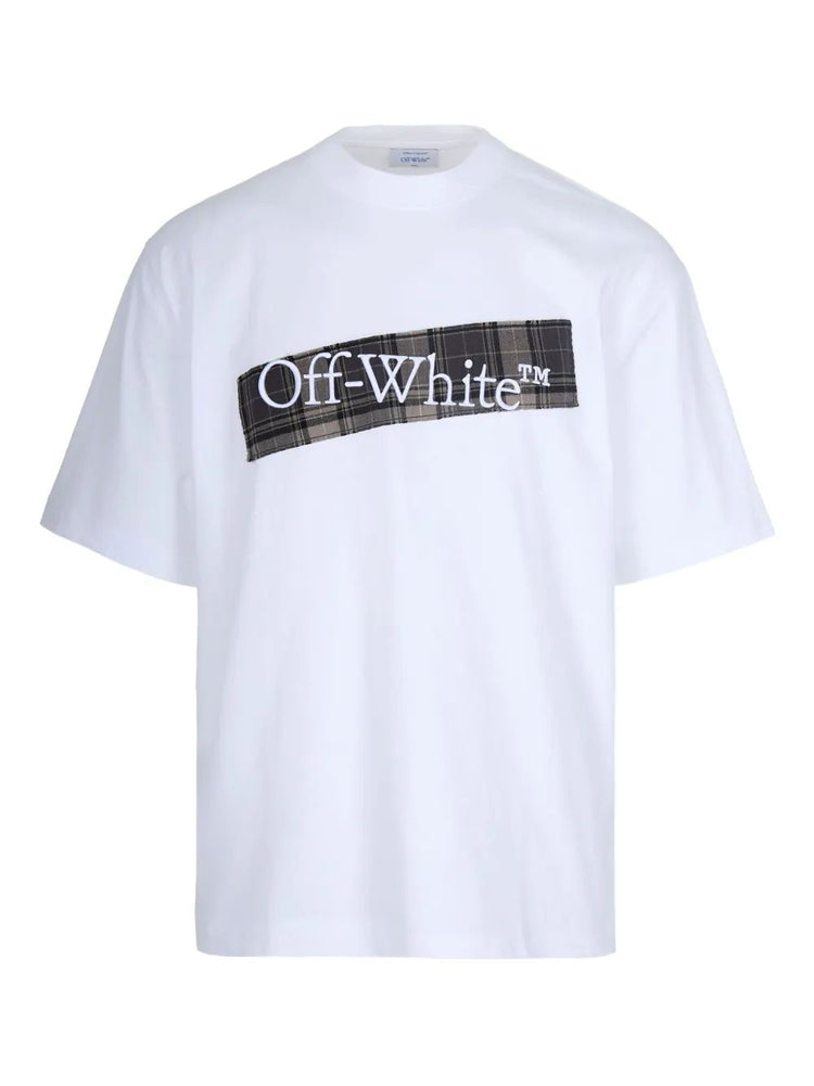 FLANNEL DIAG SKATE S/S TEE WHITE - BLACK
