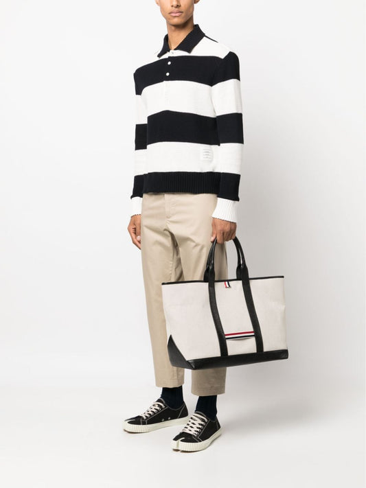 medium RWB-stripe tote bag