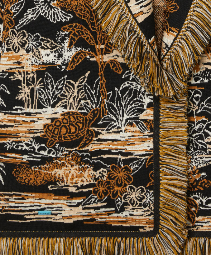 LOST IN PARADISE CARDIGAN BLACK BROWN