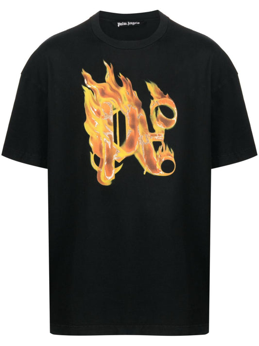 Burning PA-print T-shirt