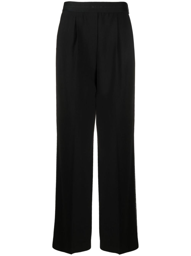 MSGM wide-leg high-waist trousers