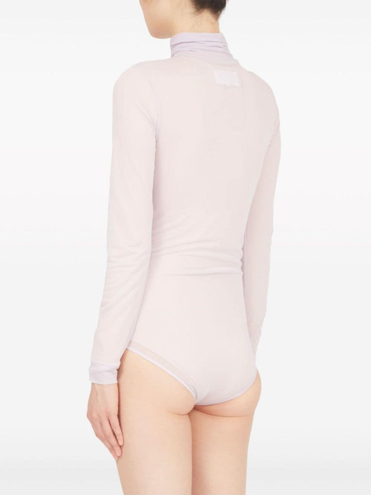 four-stitch sheer bodysuit