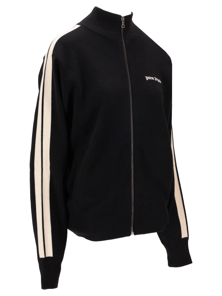 CLASSIC LOGO KNIT TRACK JKT DARK GREY -