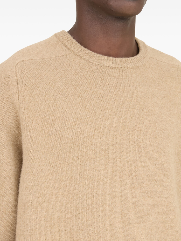 crew-neck wool jumper