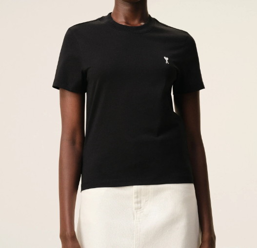 TSHIRT AMI DE COEUR CONTRASTE CROPPED