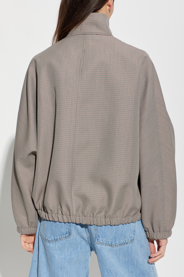 BOMBER JACKET BUCKLE HOUNDSTOOTH
