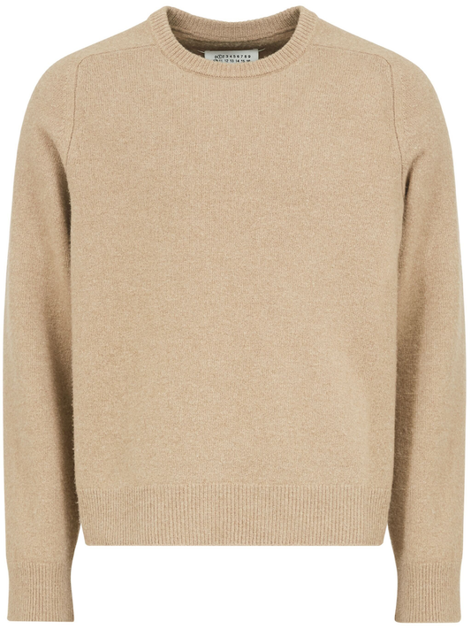 crew-neck wool jumper