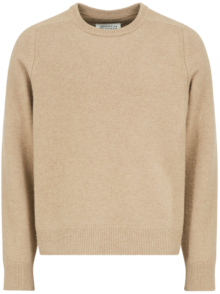 crew-neck wool jumper