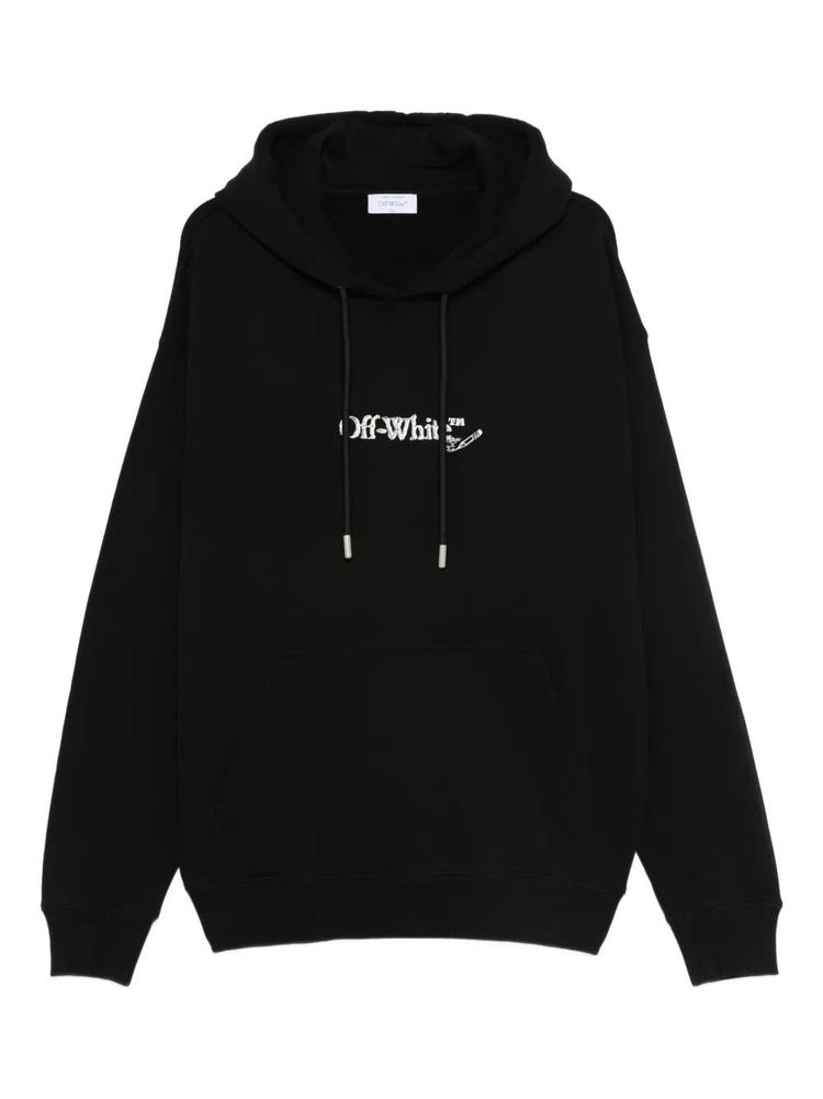 SCRIBBLE ARR SKATE HOODIE BLACK - WHITE