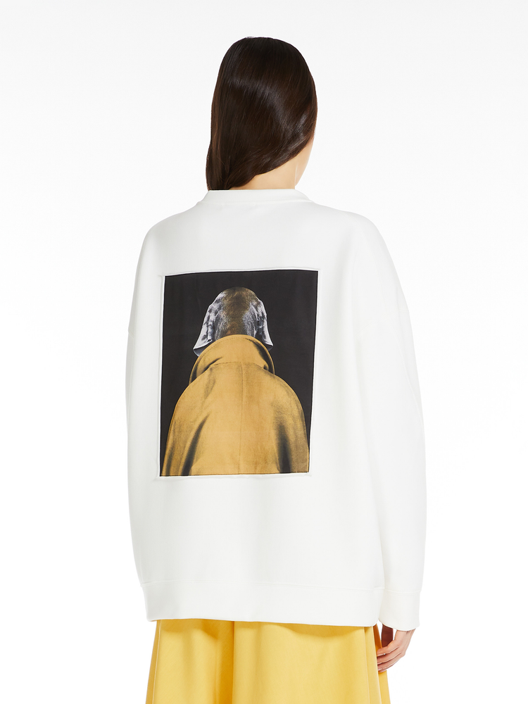 Bacco cotton sweatshirt with Wegman print