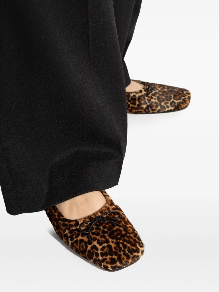 Amy leopard-print ballet flats