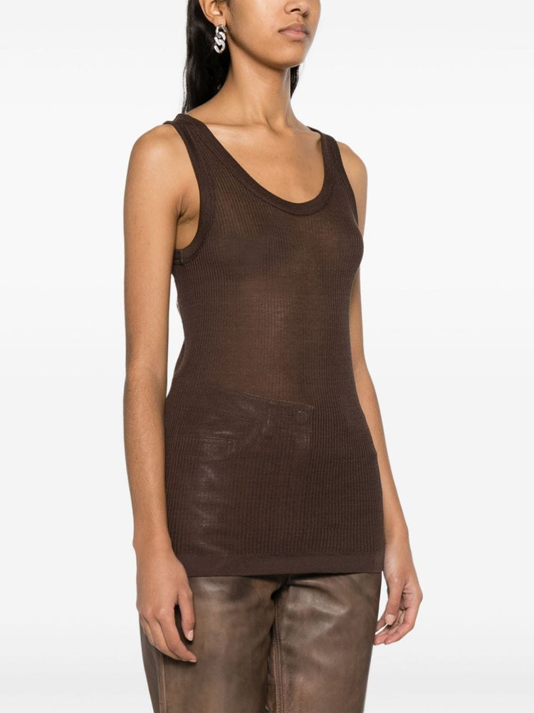 seamless ribbed tank top