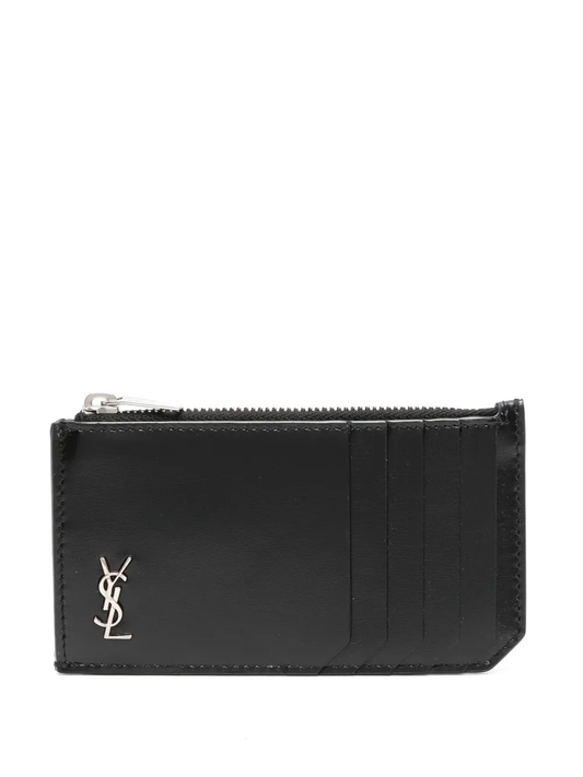 Monogram-plaque cardholder