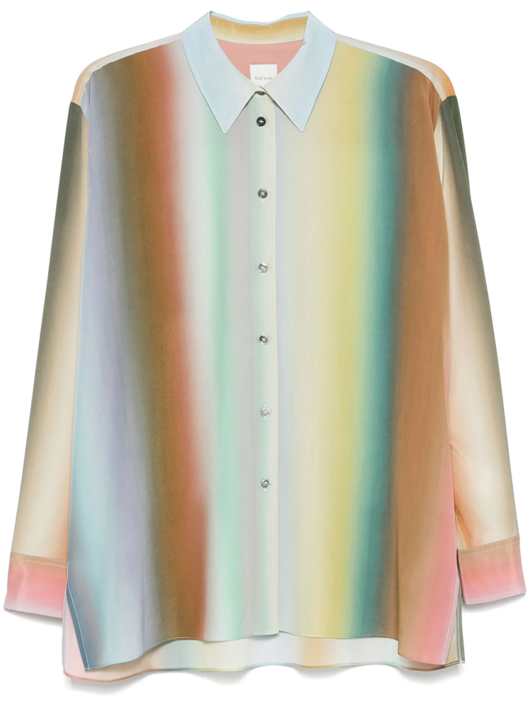 gradient-print shirt