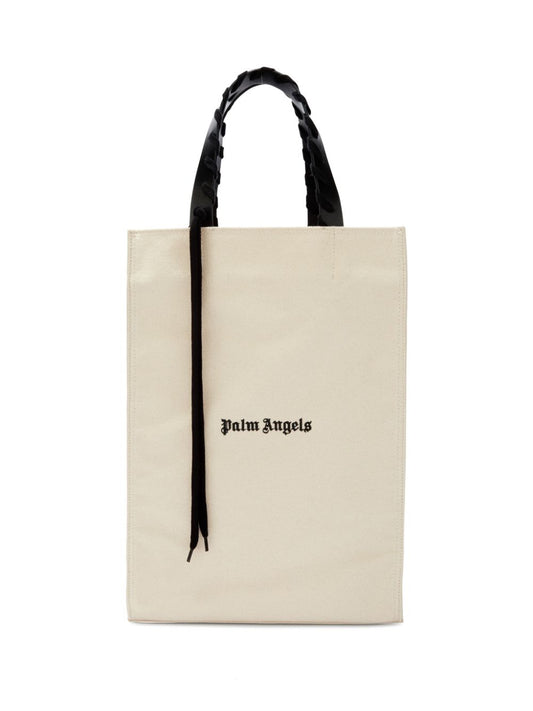 logo-print tote bag