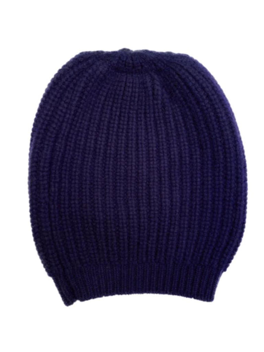 LA ROSE wool beanie blu cosmo