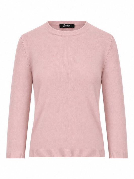 LA ROSE maglia 3/4 cashmere beige chiaro