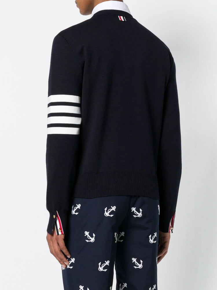 THOM BROWNE 4-Bar Milano stitch jumper