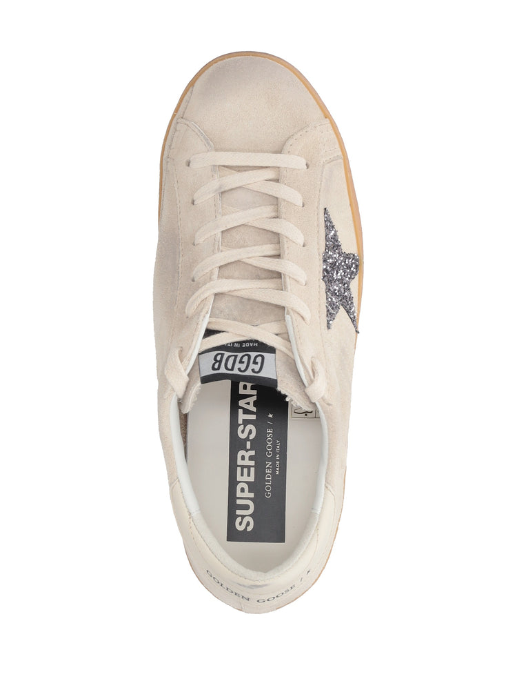 SUPER STAR SUEDE UPPER AND TOE HF TONGUE GLITTER STAR LEATHER HEEL