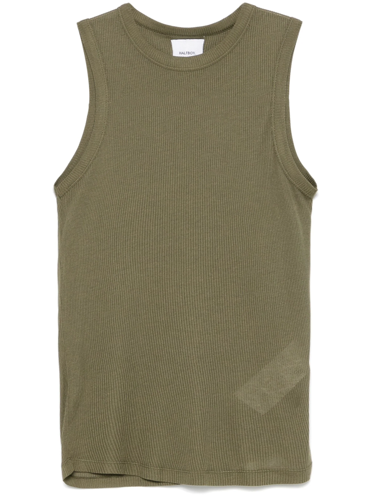 logo-patch tank top