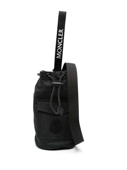 logo-patch mini bucket bag