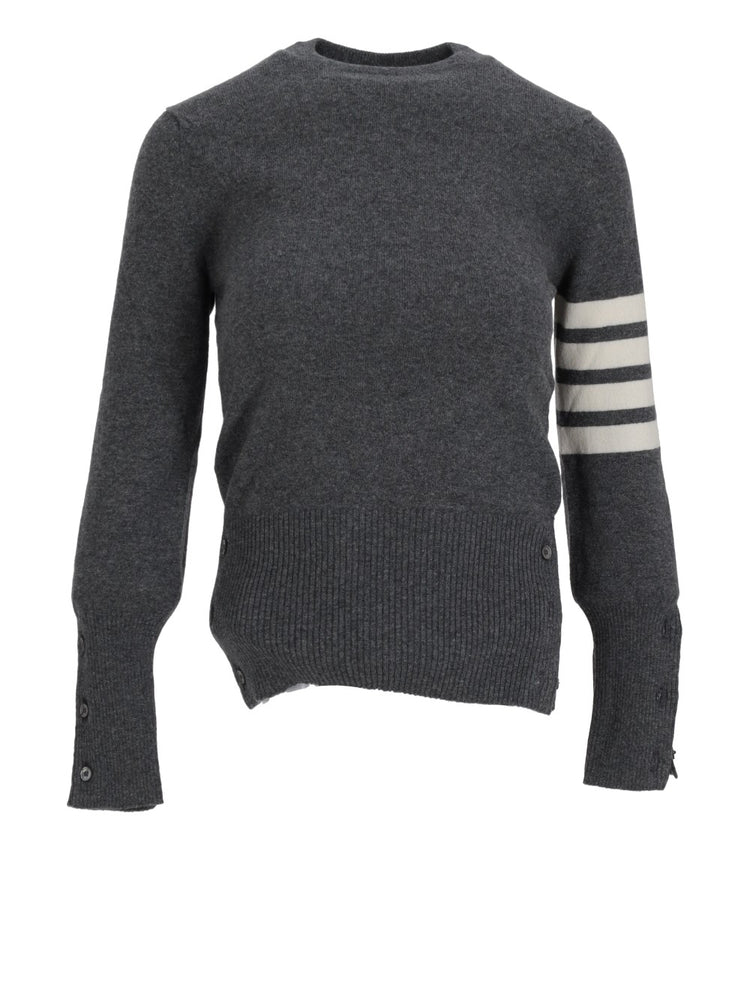 CLASSIC CREWNECK PULLOVER W/ 4 BAR IN CASHMERE