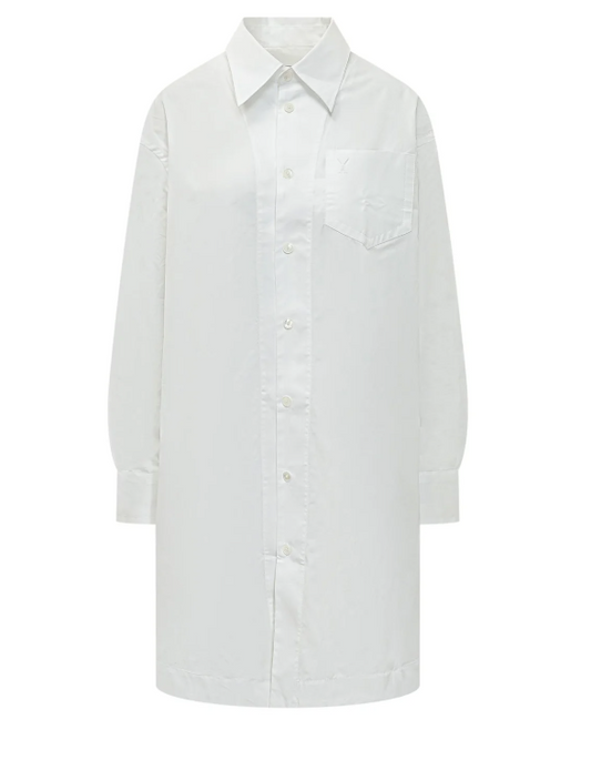 ROBE CHEMISE LARGE MANCHES LONGUES ET AMI DE COEUR EMBOSSE