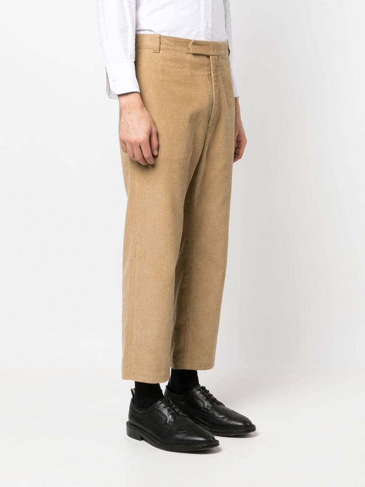 mid-rise straight-leg trousers