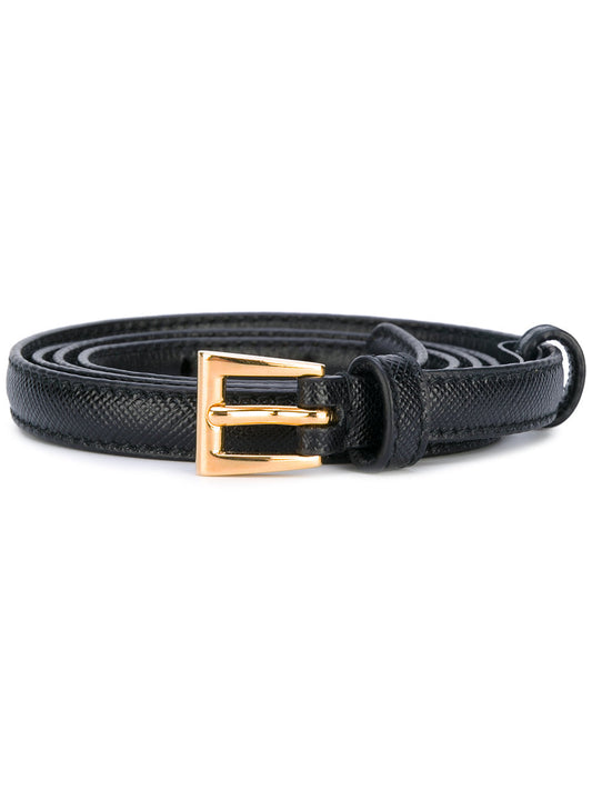 Prada belt black 1 cm saffiano black