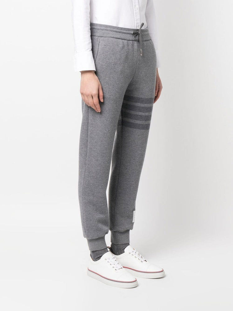 THOM BROWNE knitted side-stripe track pants