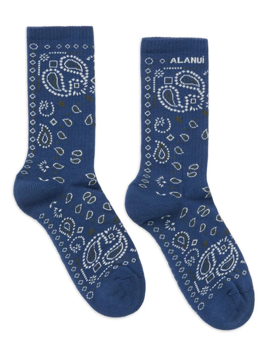BANDANA SOCKS CHARCOAL/MULTICOLOR