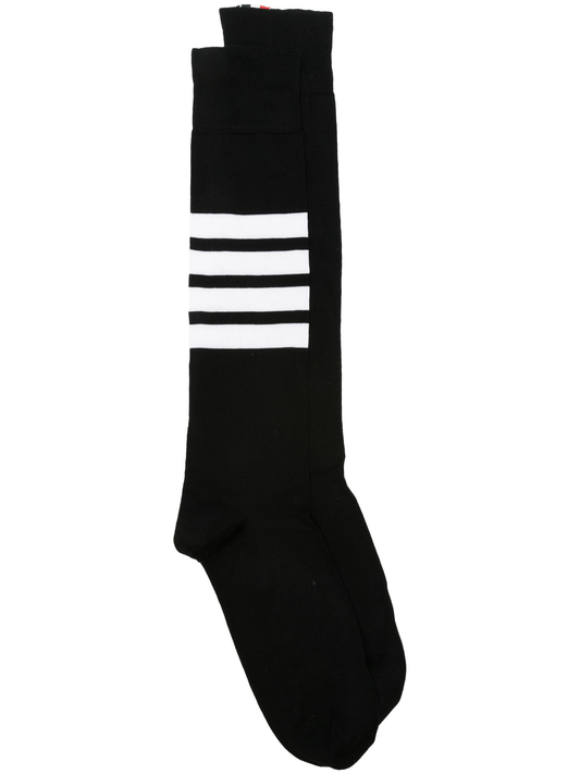 over calf  4-bar striped socks