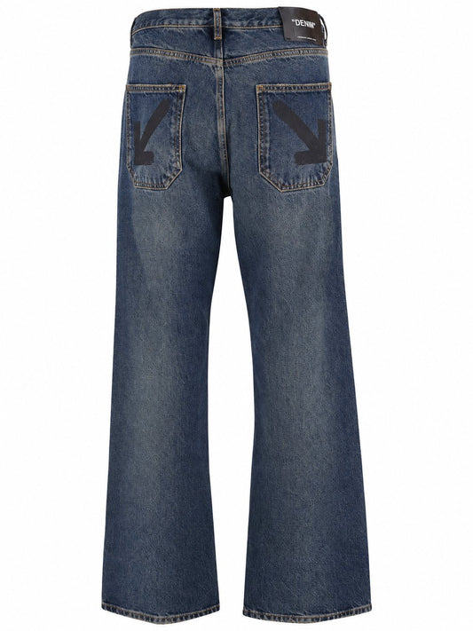 HALF ARROW SLIM RELAX JEANS