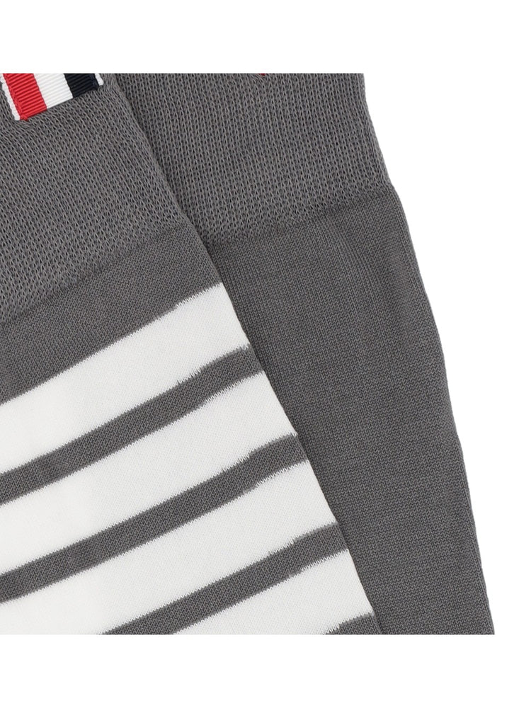 MID CALF SOCKS W/ 4BAR IN LIGHTWEIGHT COTTON