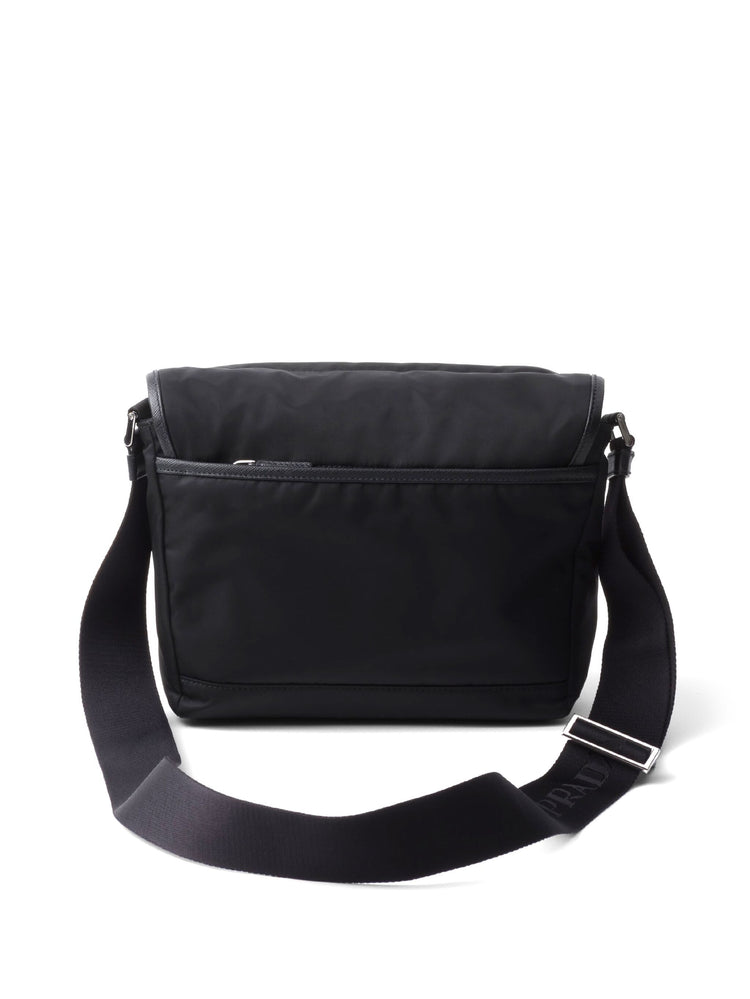 Re-Nylon and Saffiano leather shoulder bag