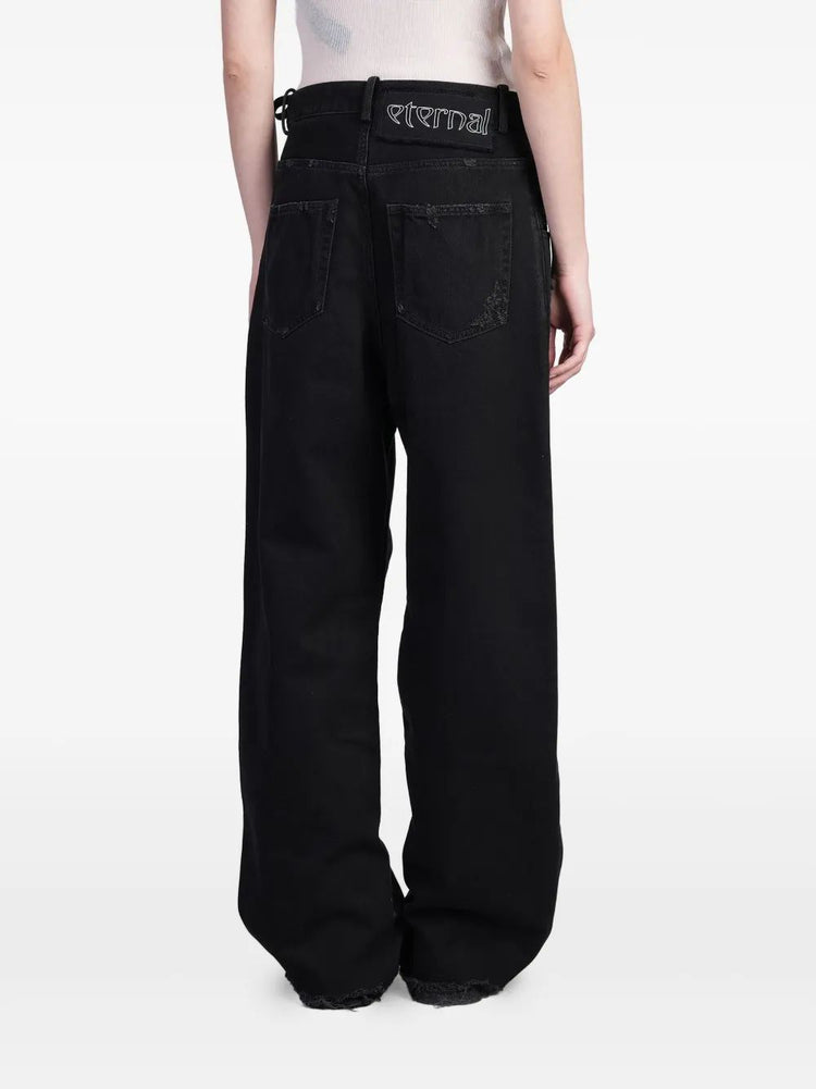 POLLY 5-POCKETS HIGH COMFORT TROUSERS DISTRESSED B