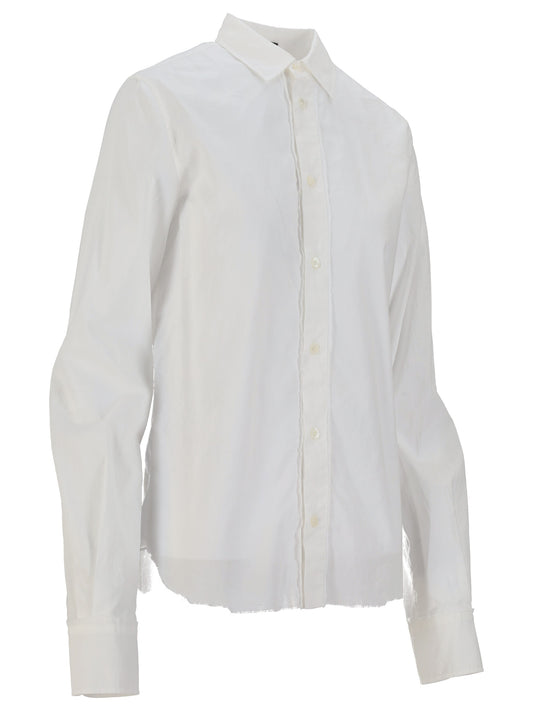 LIEK CLASSIC SHIRT WITH RAW EDGES LIGHT COTTON