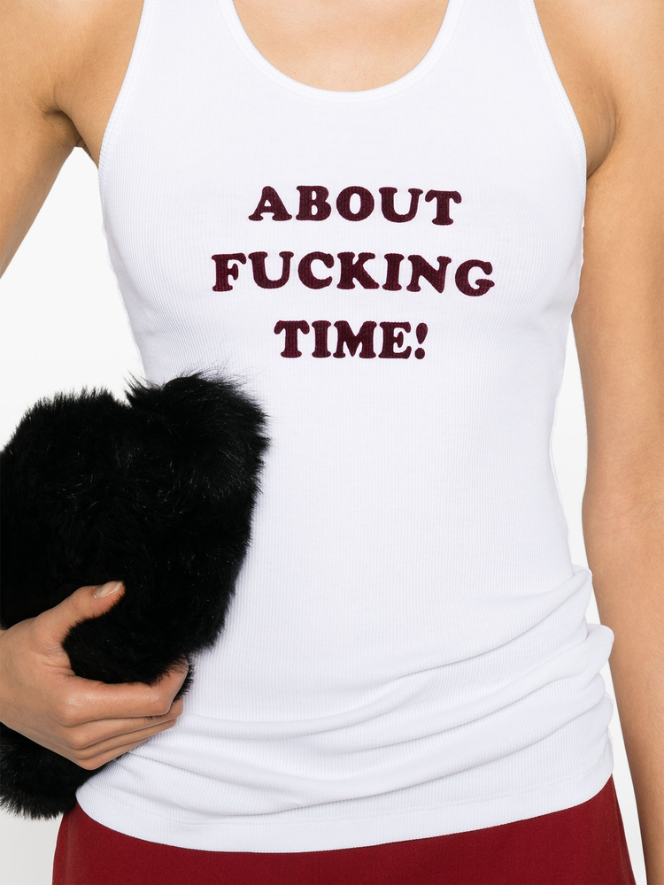 About F* Time tank top