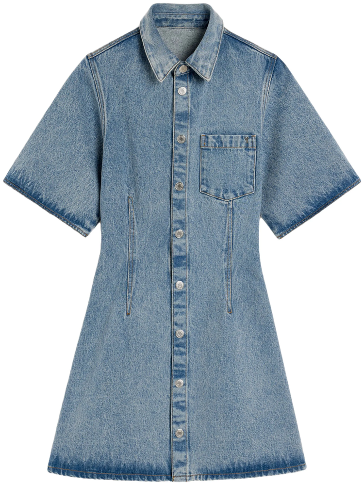 denim shirtdress